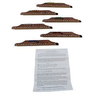Handmade Pegs &‎ Jokers Social Security Game 6 Boards 30 Pegs w/ Instructions